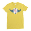 born in the usa Ladies Fitted T-Shirt
