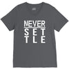 never settle V-Neck Tee