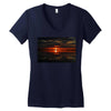 Florida Sunset Women's V-Neck T-Shirt