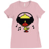 music duck Ladies Fitted T-Shirt