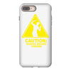 caution shapes being thrown printed iPhone 8 Plus