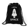 need space Drawstring Bags