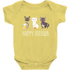 happy meowr Baby Bodysuit