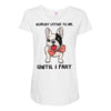 nobody listens to me Maternity Scoop Neck T-shirt