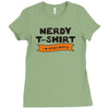 nerdy Ladies Fitted T-Shirt