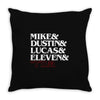 mike dustin lucas eleven will Throw Pillow