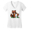 rocket around the Women's V-Neck T-Shirt