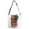 skull us flag Adjustable Strap Totes