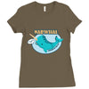 53. narwhal 025 Ladies Fitted T-Shirt