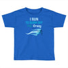 i run to burn off the crazy Toddler T-shirt