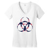 floral hazard Women's V-Neck T-Shirt