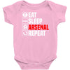 eat sleep arsenal Baby Onesie