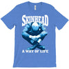 skinhead a way of life blue ideal birthday gift present. T-Shirt