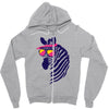 zebrah Zipper Hoodie