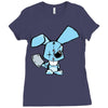 evil rabbit Ladies Fitted T-Shirt