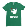 i,m just here for the boos! Ladies Fitted T-Shirt
