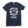 baking   it's ok to stare at my cupcakes Ladies Fitted T-Shirt
