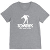 zombies only want a hug bad taste haloween zombie pop culture gift V-Neck Tee
