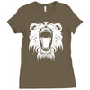 lion head roaring Ladies Fitted T-Shirt