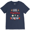 first grade christmas crew V-Neck Tee