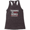 train insaiyan gym training to beat goku or krillin dbz dragon ball z Racerback Tank