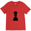 Chess King and Pawn V-Neck Tee