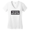 bustedtees Women's V-Neck T-Shirt