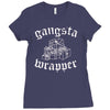 gangsta wrapper Ladies Fitted T-Shirt