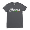 chicana with rose Ladies Fitted T-Shirt