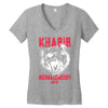 khabib nurmagomedov bear strong Women's V-Neck T-Shirt