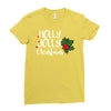 holly jolly christmas Ladies Fitted T-Shirt