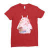 totoro with asian landscape Ladies Fitted T-Shirt