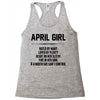 April Girl Hated By Many Racerback Tank