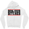 bonjour bitches Zipper Hoodie