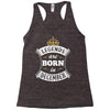 Legends Are Born In December Racerback Tank