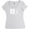 metal fork Women's Triblend Scoop T-shirt