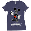 mickey mouse la face cachee en Ladies Fitted T-Shirt