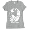 earth day planet Ladies Fitted T-Shirt
