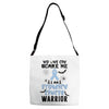 no one can scare me i am atomach cancer warrior Adjustable Strap Totes