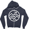 mountain bold (for dark) Zipper Hoodie