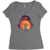 blood moon Women's Triblend Scoop T-shirt