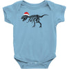 t rex skeleton santa claus Baby Bodysuit