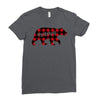 mama christmas bear Ladies Fitted T-Shirt