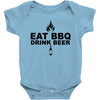 eat bbq drink beer Baby Bodysuit