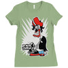 sad tee Ladies Fitted T-Shirt