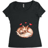 Baby Fox Belly Women's Triblend Scoop T-shirt