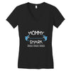 mommy shark doo doo doo Women's V-Neck T-Shirt