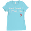 am i drunk Ladies Fitted T-Shirt