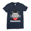 [granma name]proud grandma graduate 2018. Ladies Fitted T-Shirt