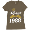 kings are born in 1988 Ladies Fitted T-Shirt